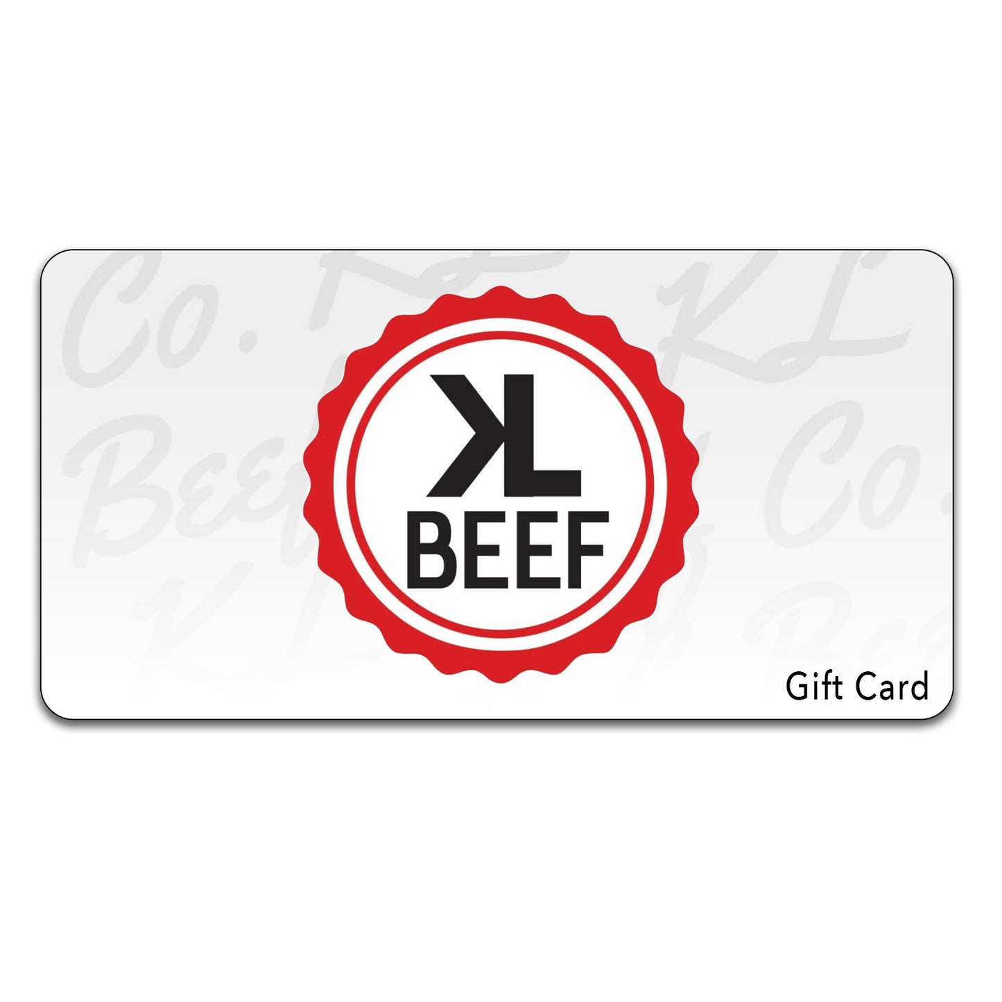KL Beef Gift Card, klbeefco.com