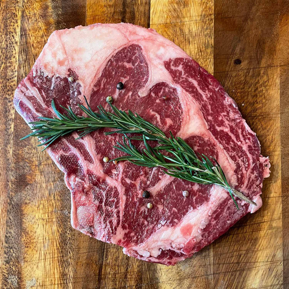 KL Beef's premium dry-aged Ribeye steak, klbeefco.com